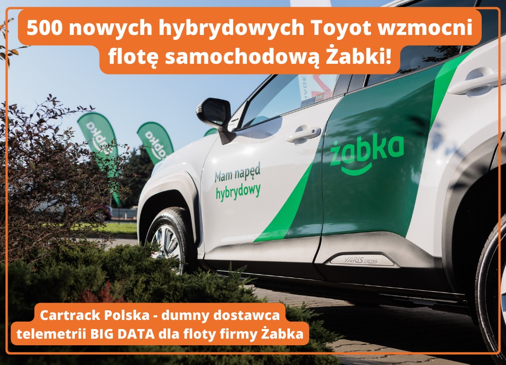 Cartrack Polska technologicznie wspiera dekarbonizację floty Żabka Polska.